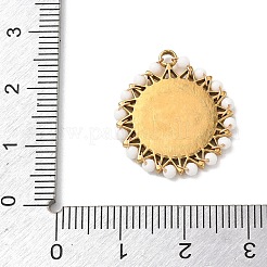 304 Stainless Steel Enamel Pendants&nbsp;STAS-P453-15G-02