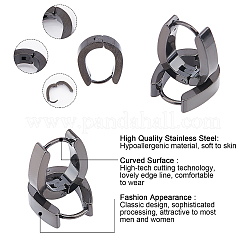 10 Pairs 304 Stainless Steel Hoop Earrings&nbsp;EJEW-UN0001-73