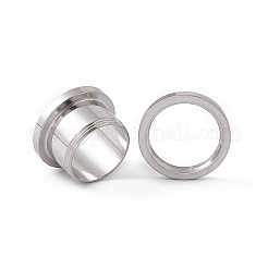 Non-Tarnish 304 Stainless Steel Ear Plugs Gauges&nbsp;LS-EJEW-G317-01K-P