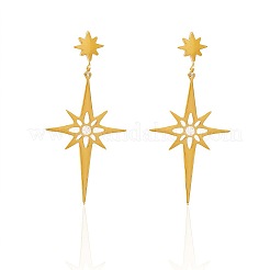 304 Stainless Steel Micro Pave Cubic Zirconia Stud Dangle Earrings&nbsp;WGB439E-01