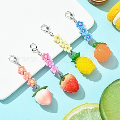 Fruit Resin Pendant Decoration&nbsp;HJEW-JM01554