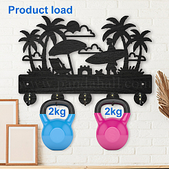 Wood & Iron Wall Mounted Hangers&nbsp;HJEW-WH0055-063