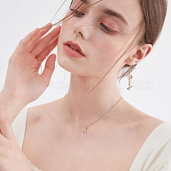 Brass Micro Pave Clear Cubic Zirconia Charms&nbsp;KK-PH0001-52