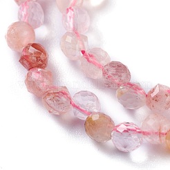 Natural Hematoid Quartz/Ferruginous Quartz  Beads Strands&nbsp;G-H243-02