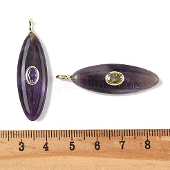 Natural Amethyst Pendants&nbsp;G-D357-01B