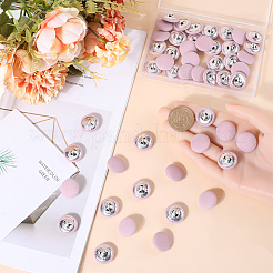 50Pcs 1-Hole Cloth Buttons&nbsp;DIY-GF0008-50B