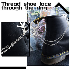 10Pcs 10 Style 304 Stainless Steel Decorative Shoe Chains&nbsp;FIND-AB00058
