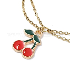 Alloy Enamel Fruit Charm Bracelets&nbsp;BJEW-JB09894-01