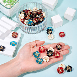 80Pcs 5 Colors Transparent Acrylic Beads&nbsp;MACR-TA0002-24