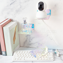 Acrylic Wall-Mounted Adhesive Camera Display Shelf with Iron Screw&nbsp;ODIS-WH0002-86C