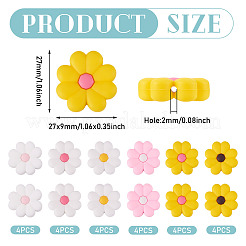 24Pcs 6 Colors Silicone Beads&nbsp;SIL-TA0002-91