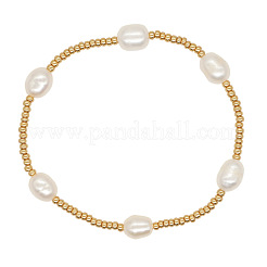 2Pcs Handmade Glass Seed Beads & Imitation Pearl Beads Stretch Bracelet Set for Women&nbsp;LX9904-1