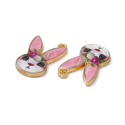 Rack Plating Alloy Enamel Pendants&nbsp;ENAM-K050-04D