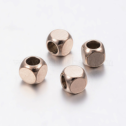 Ion Plating(IP) 304 Stainless Steel Beads&nbsp;STAS-F136-01RG-3x3mm