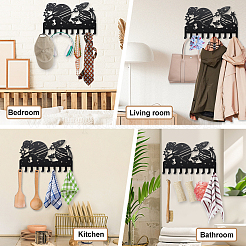 Iron Wall Mounted Hook Hangers&nbsp;HJEW-WH0066-007