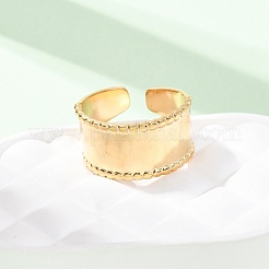 304 Stainless Steel Open Cuff Rings for Women&nbsp;RJEW-K309-07G