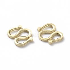 Brass S Hook Clasps&nbsp;KK-L205-06C