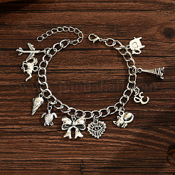 Alloy Charm Bracelets&nbsp;FS-WG91C2D-01