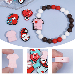 12Pcs 12 Styles Silicone Beads&nbsp;SIL-CA0002-85