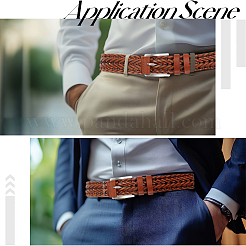 Braided Imitation Leather Chain Belts&nbsp;AJEW-WH20020-053E