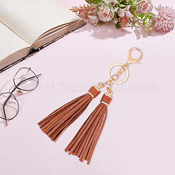 1Pc PU Leather Tassel Keychains&nbsp;KEYC-CL0001-50B