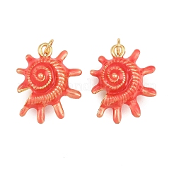 Brass Enamel Pendants&nbsp;KK-CBA57A9-04G