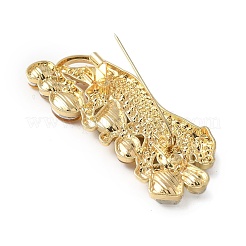 Cheetah Zinc Alloy Rhinestones Brooches&nbsp;JEWB-R055-02G-03
