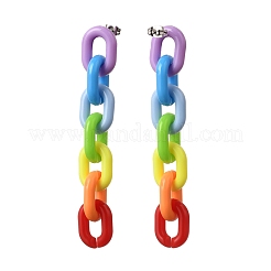 Rainbow Dangle Stud Earrings&nbsp;EJEW-JE04220