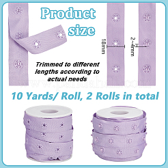 10 Yards Snap Button Tape&nbsp;OCOR-OC0001-65F