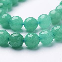 Natural White Jade Gemstone Bead Strands&nbsp;G-D610-10mm
