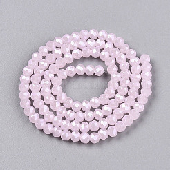 Electroplate Glass Beads Strands&nbsp;EGLA-A044-J4mm-A02