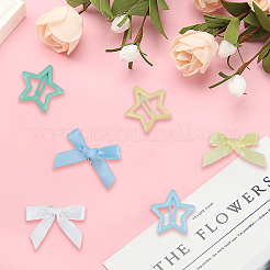 12Pcs Star Iron Snap Hair Clips&nbsp;OHAR-CP0001-24B