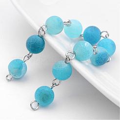 Handmade Natural Weathered Agate Beads Chains&nbsp;AJEW-JB00242