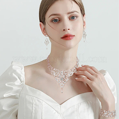 Crystal Rhinestone Wedding Jewelry Set&nbsp;SJEW-GO0001-02