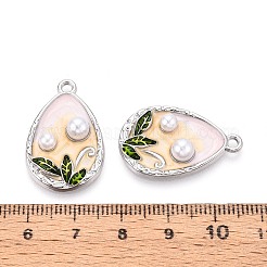 Rack Plating Alloy Enamel Pendants&nbsp;ENAM-N065-13P