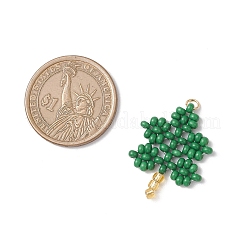 Handmade Glass Seed Beaded Tree Pendants&nbsp;PALLOY-MZ00848