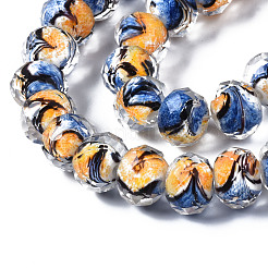 Handmade Lampwork Beads Strands&nbsp;LAMP-T007-14B