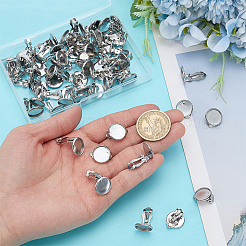 60Pcs 316 Stainless Steel Clip-on Earring Findings&nbsp;STAS-ME0001-61