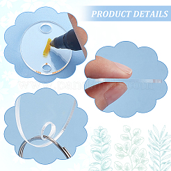 DIY Blank Oval Charm Keychain Making Kit&nbsp;DIY-BC0012-42