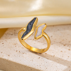 304 Stainless Steel Open Cuff Rings&nbsp;WG95F6F-02