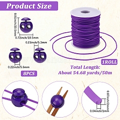 1 Roll Hollow Pipe PVC Tubular Synthetic Rubber Cord&nbsp;RCOR-CP0001-01B