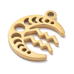 Real 18K Gold Plated 304 Stainless Steel Pendants&nbsp;STAS-R003-02G-03