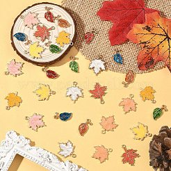 30Pcs 10 Styles Autumn Theme Zinc Alloy Pendants&nbsp;ENAM-YW0006-94
