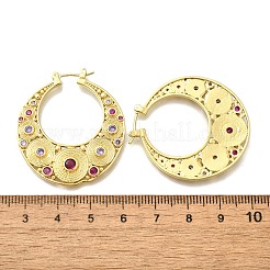 Brass Hoop Earrings&nbsp;EJEW-Z086-07G