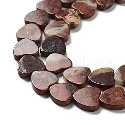 Natural Red Jasper Beads Strands&nbsp;G-L420-25-10mm-13