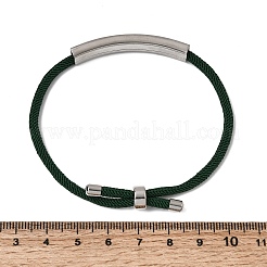 Round Nylon Milan Cord Slider Bracelet Making&nbsp;BJEW-L722-01P-10