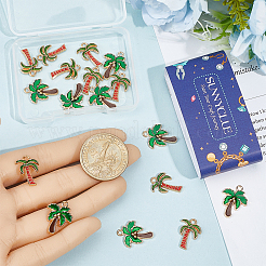 20Pcs 2 Styles Alloy Enamel Pendants&nbsp;ENAM-SC0007-85