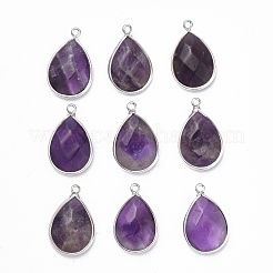Natural Amethyst Pendants&nbsp;G-R469-03B