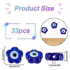Handmade Evil Eye Lampwork Beads&nbsp;LAMP-DC0001-07A