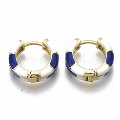 Brass Huggie Hoop Earrings&nbsp;EJEW-S209-06B